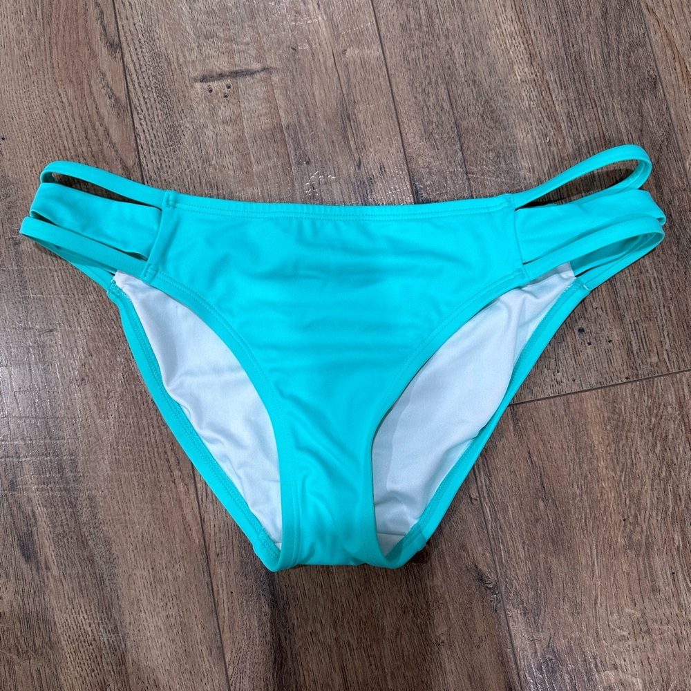 PINK teal bikini bottom